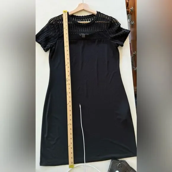 Michael Kors Women's Eyelet Cutout Dress Black Size S - Picture 8 of 15